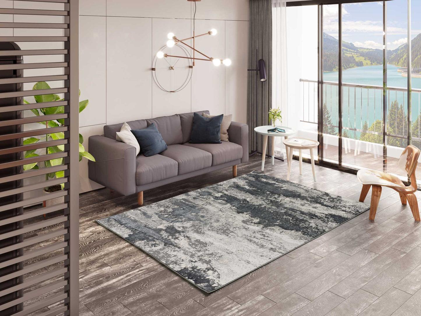 Alfombra Agata 8385 Gris