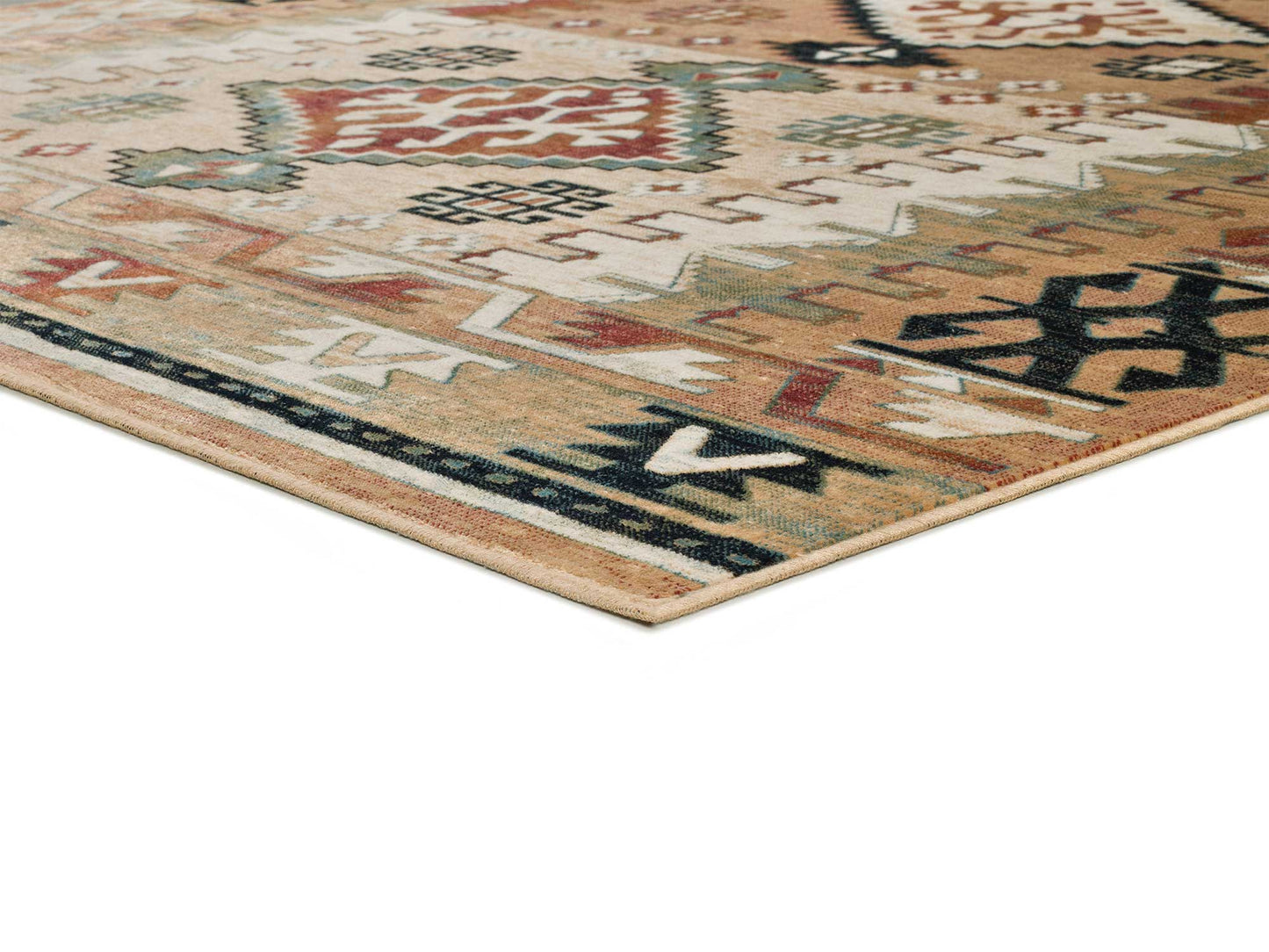 Moma Alfombra étnica en viscosa Antalia 711 Multicolor