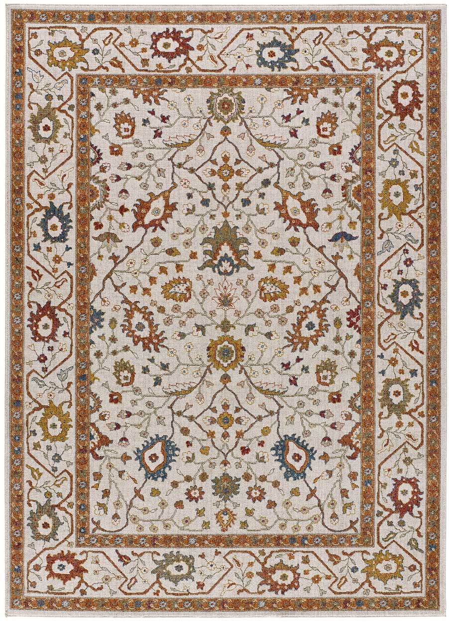 Moma Alfombra vintage en viscosa Anthea 01 Multicolor