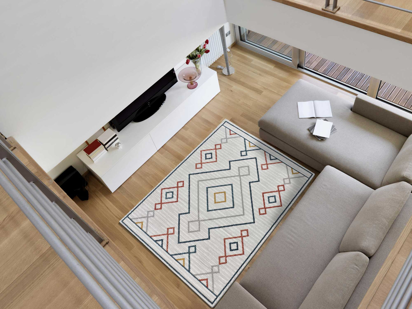 Moma Alfombra étnica Austin 8241 Multicolor ambientes