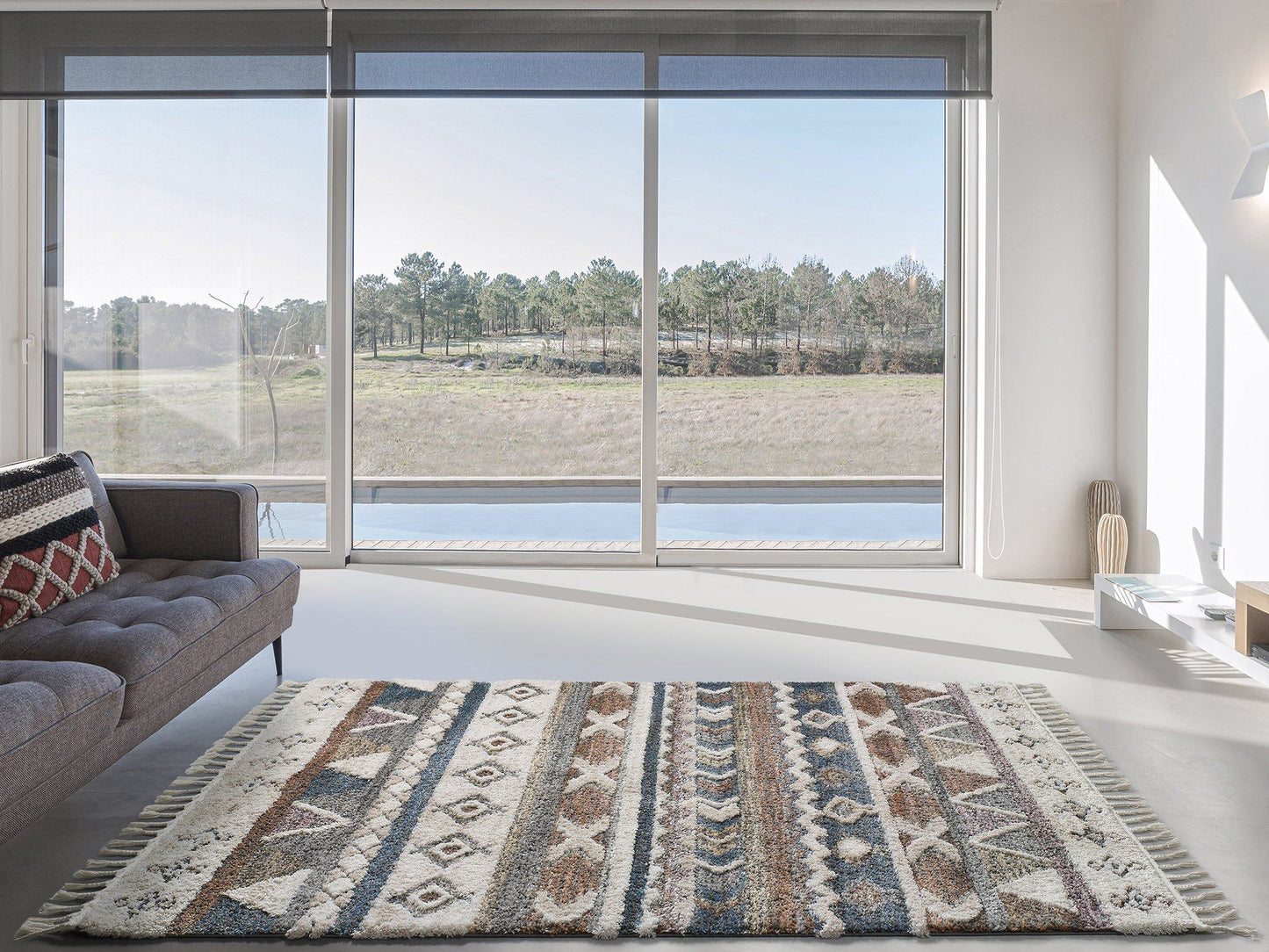 Moma Alfombra étnica con flecos Berbere 80268 Multi Ambiente