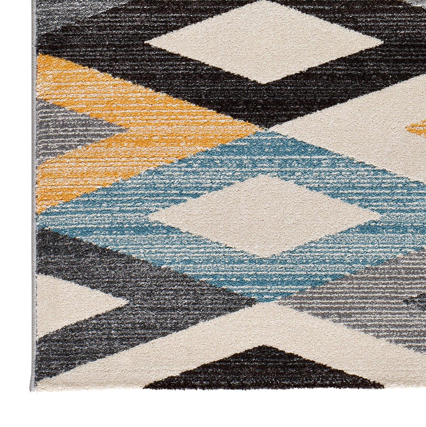 Moma Alfombra geométrica Delta 12307 Multicolor esquiina