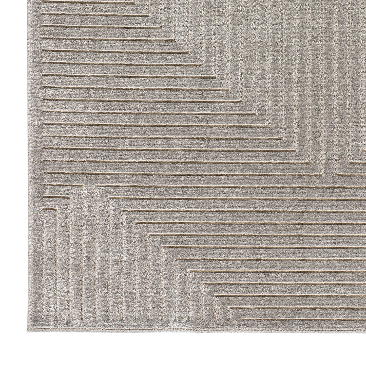 Moma Alfombra de viscosa Gianna 1011 Gris esquina