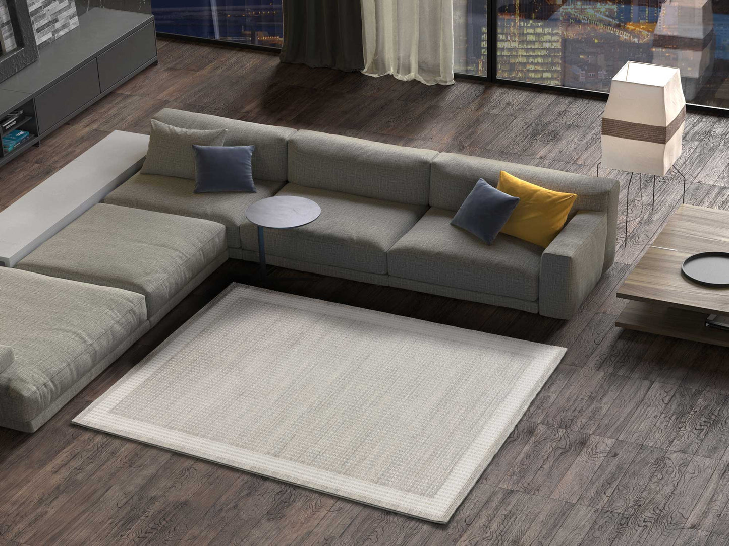 Alfombra HL-Border Crema
