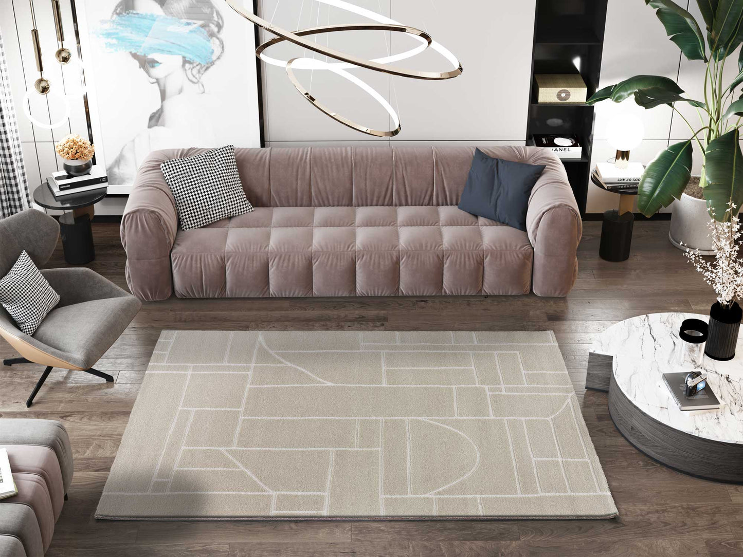 Alfombra HL-Ethnic Crema