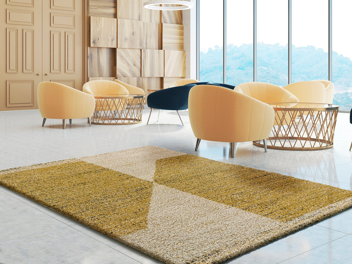Alfombra Ikone A693 Mostaza