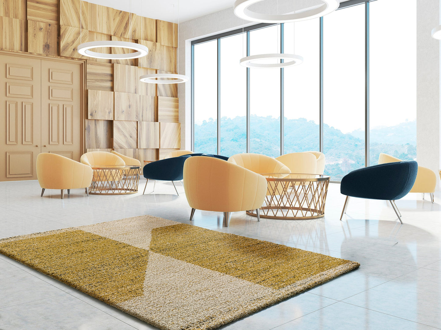 Alfombra Ikone A693 Mostaza
