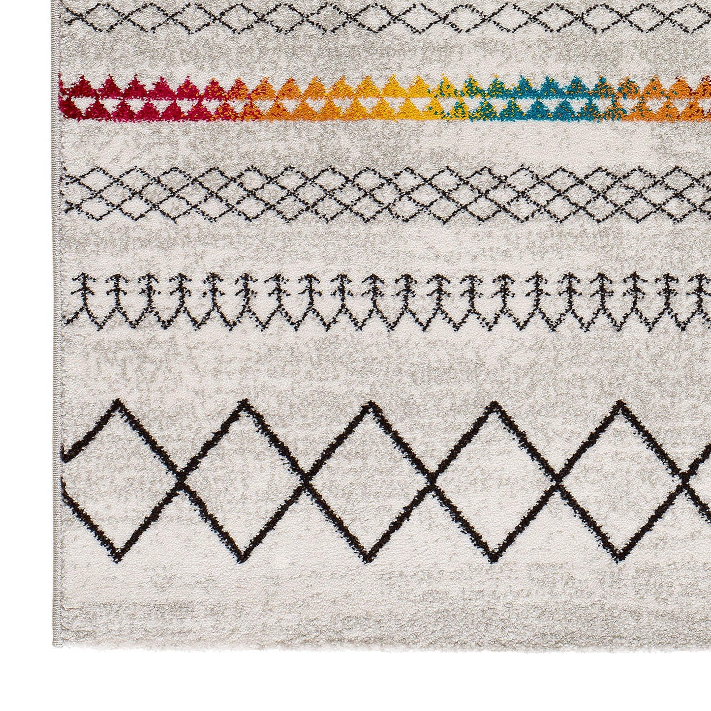 Moma Alfombra étnica Indie 16609 Multicolor esquina