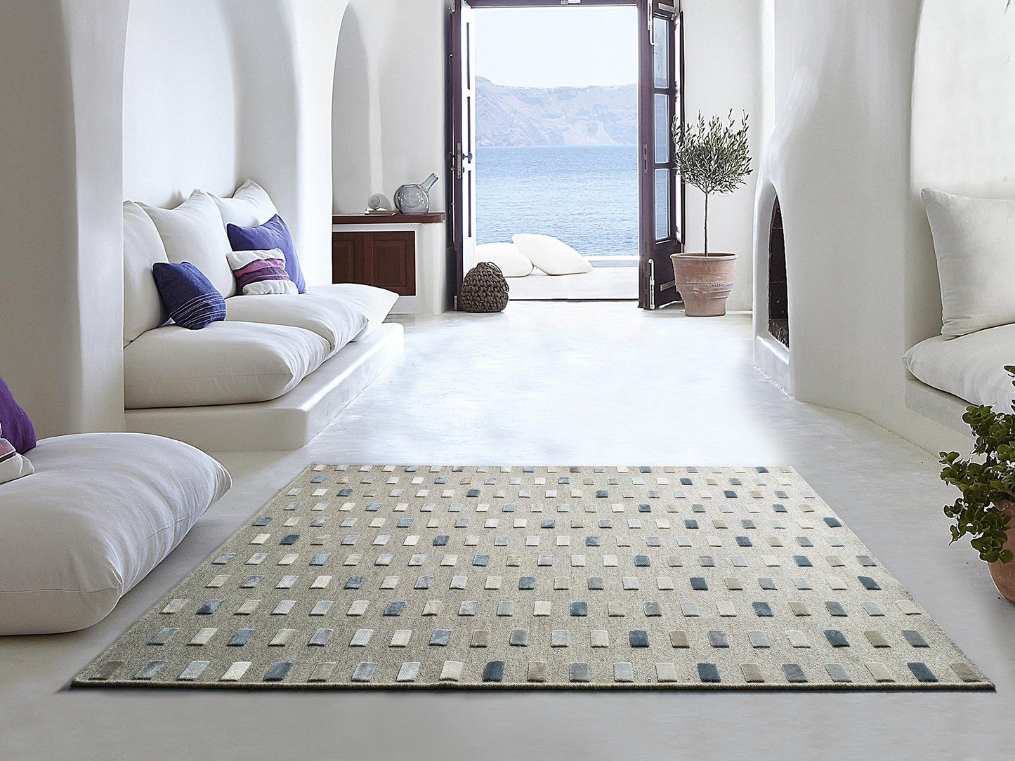 Moma Alfombra con base de lana Isabella 643 Multicolor Ambiente