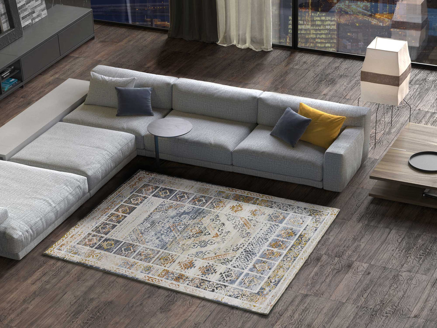 Moma Alfombra vintage Kilis 3223 Multicolor ambiente