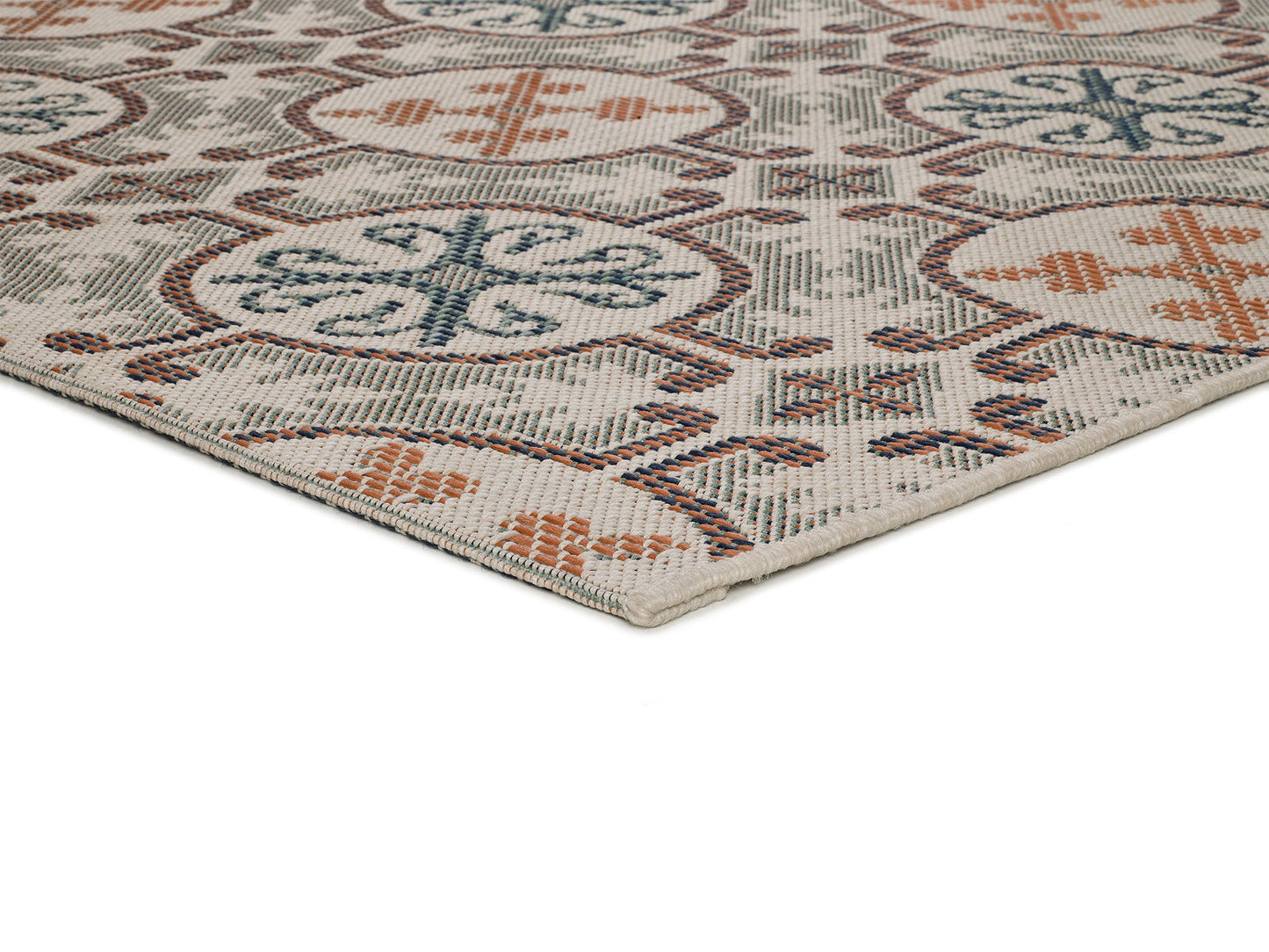 Moma Alfombra vintage Indoor-Outdoor Lucca 6108 Multicolor macro