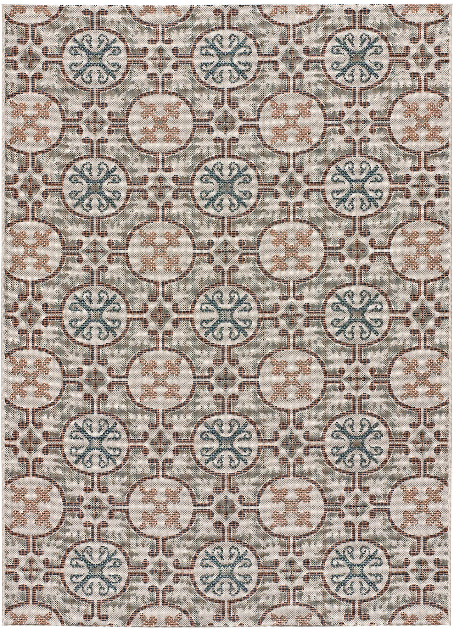 Moma Alfombra vintage Indoor-Outdoor Lucca 6108 Multicolor