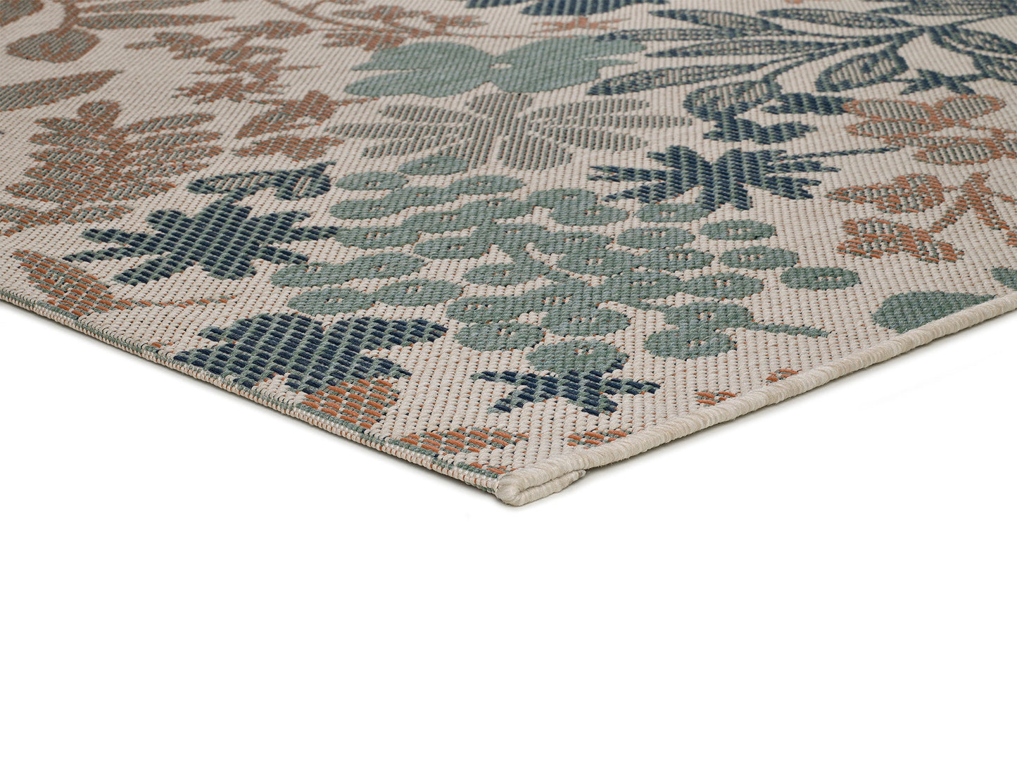 Moma Alfombra floral Indoor-Outdoor Lucca 6108 Multicolor macro