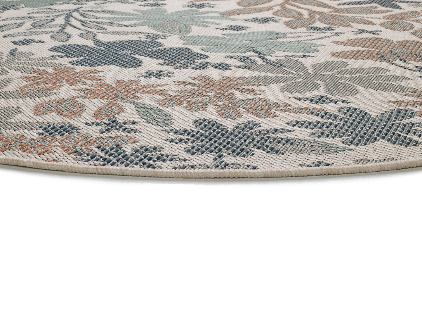 Moma Alfombra redonda de exterior Lucca 788 Multicolor Ø115 cm macro