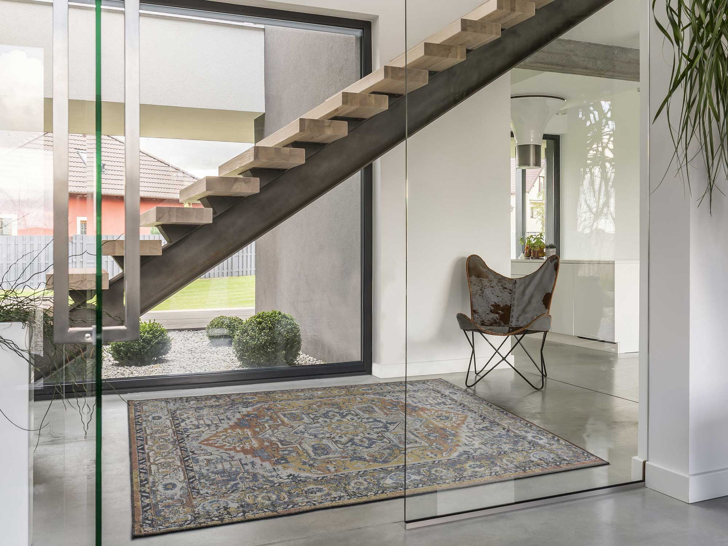 Moma Alfombra vintage Mabel 3841 caldera ambiente