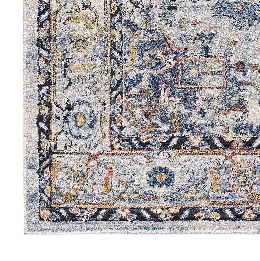 Moma Alfombra vintage Mabel 3841 gris esquina