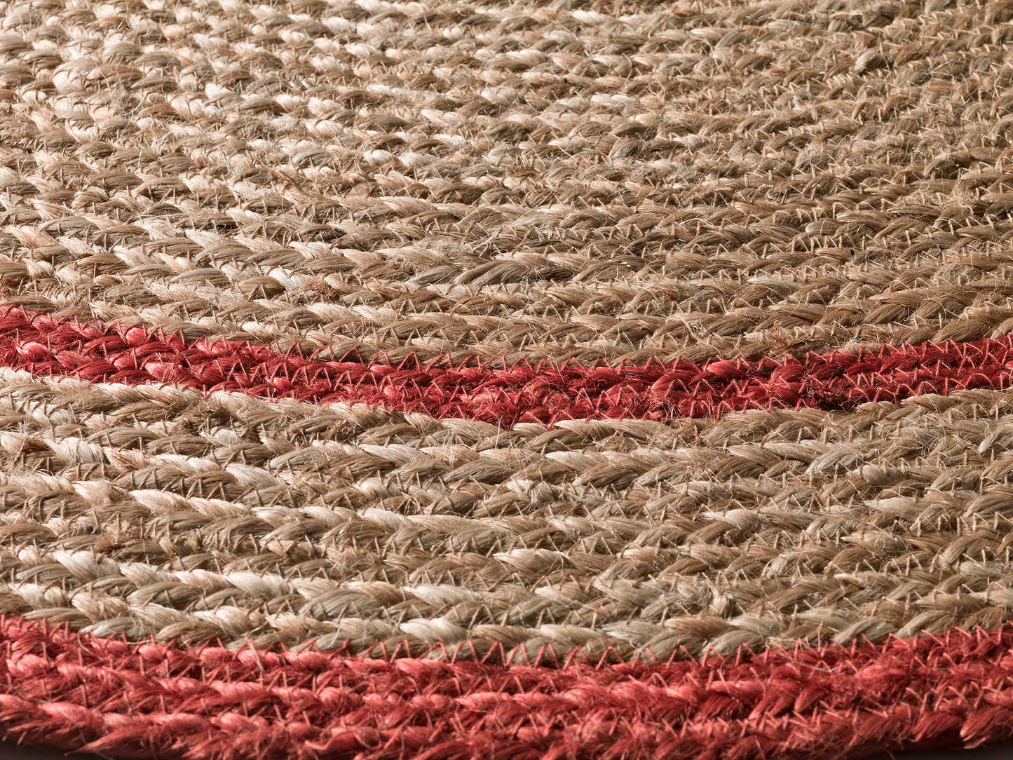 Moma Alfombra redonda de yute Mahon 397 Caldera detalles