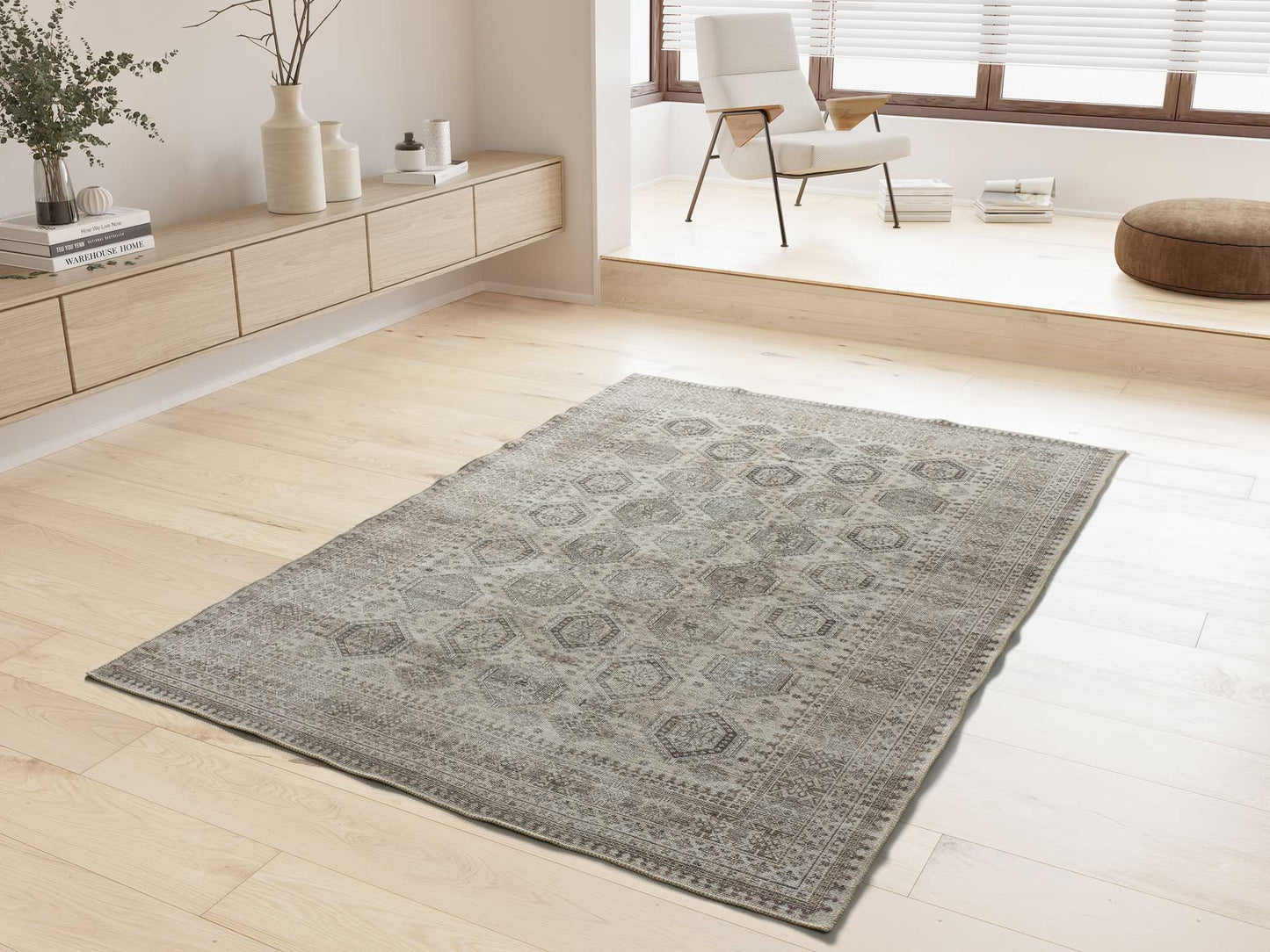 Alfombra Mandala 5272 Beige