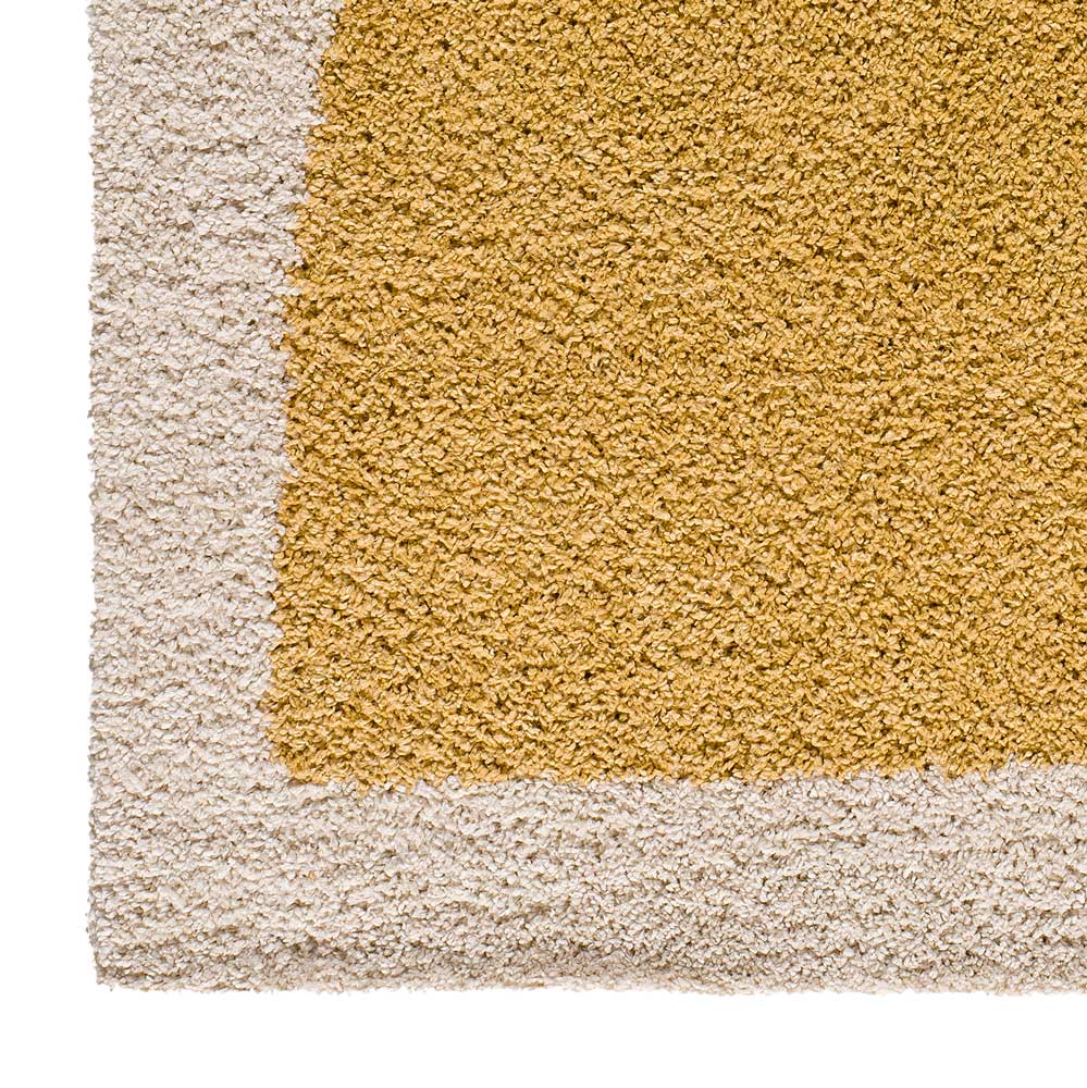Moma Alfombra geométrica de pelo alto y colores empolvados Maris 62621 Multicolor zoom esquina