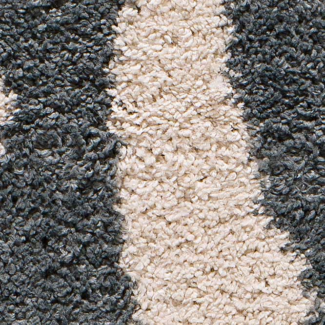 Moma Alfombra geométrica de pelo alto y colores empolvados Maris 62623 Multicolor zoom