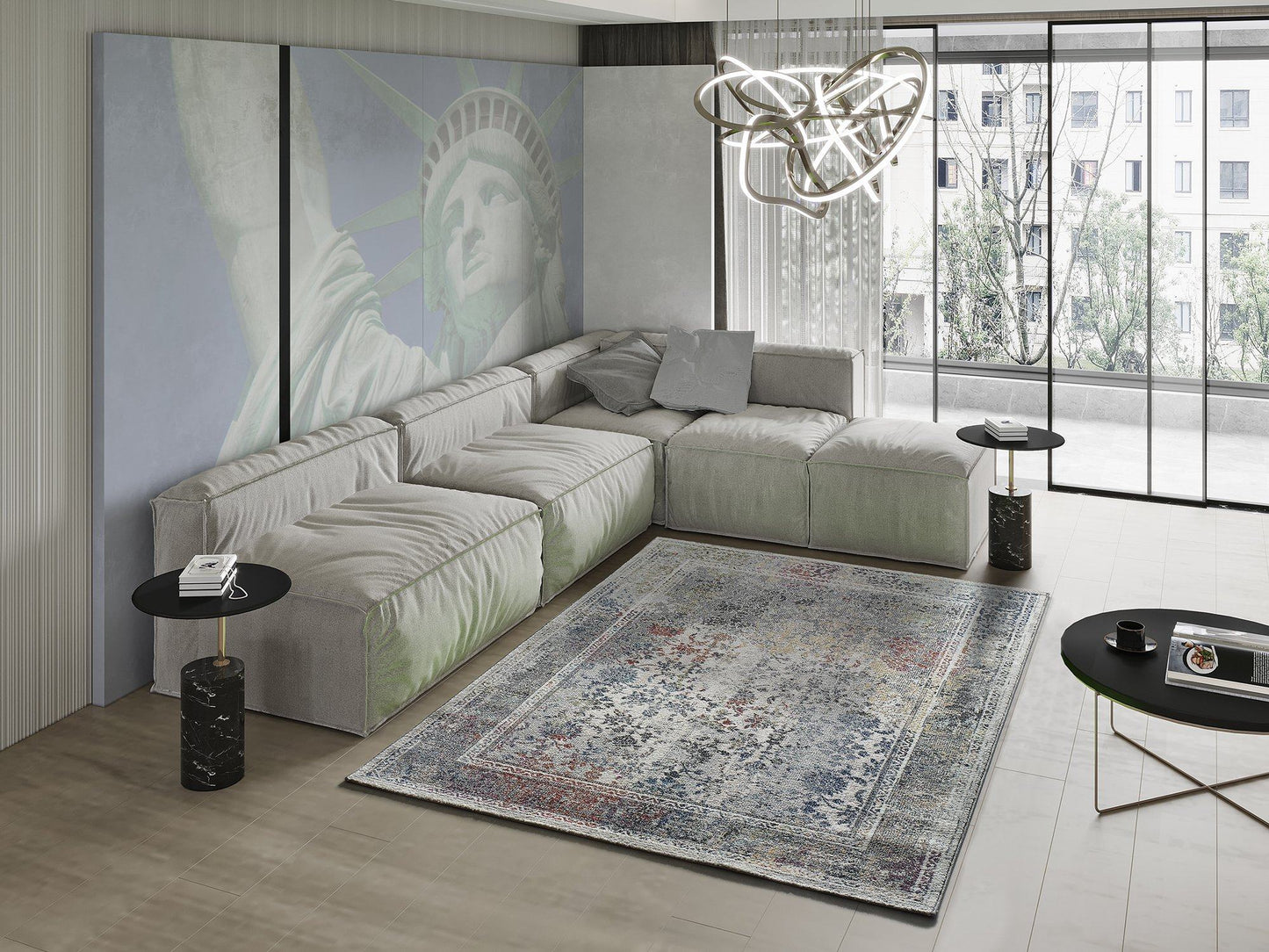 Moma Alfombra vintage Mirva 54502 Multicolor Ambiente