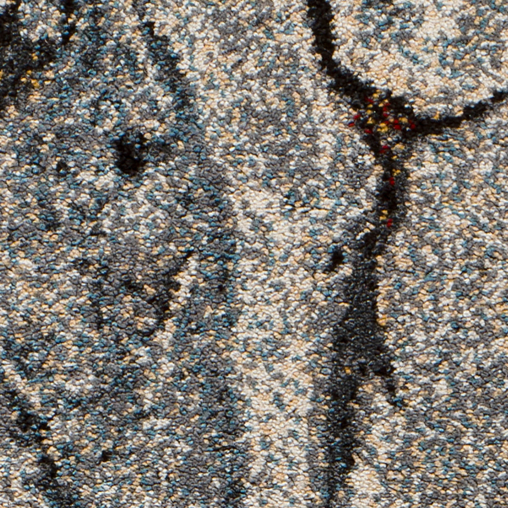 Moma Alfombra abstracta Nathan 12310 Plata zoom