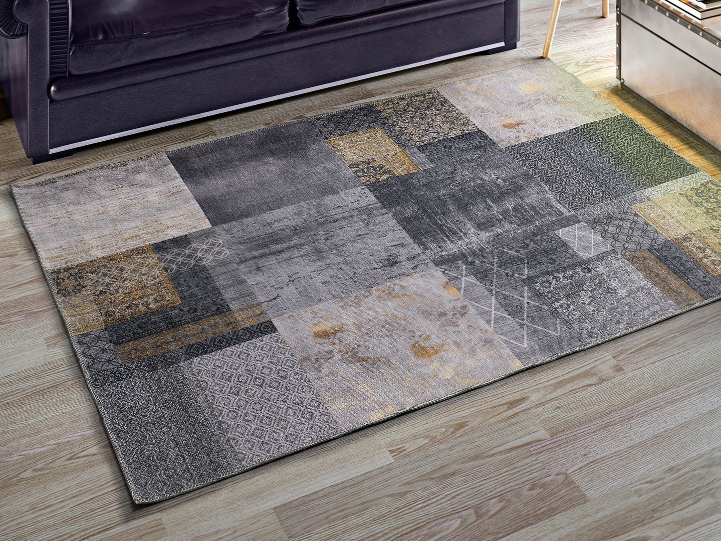 Moma Alfombra vintage Neila 1300 Gris ambiente zoom