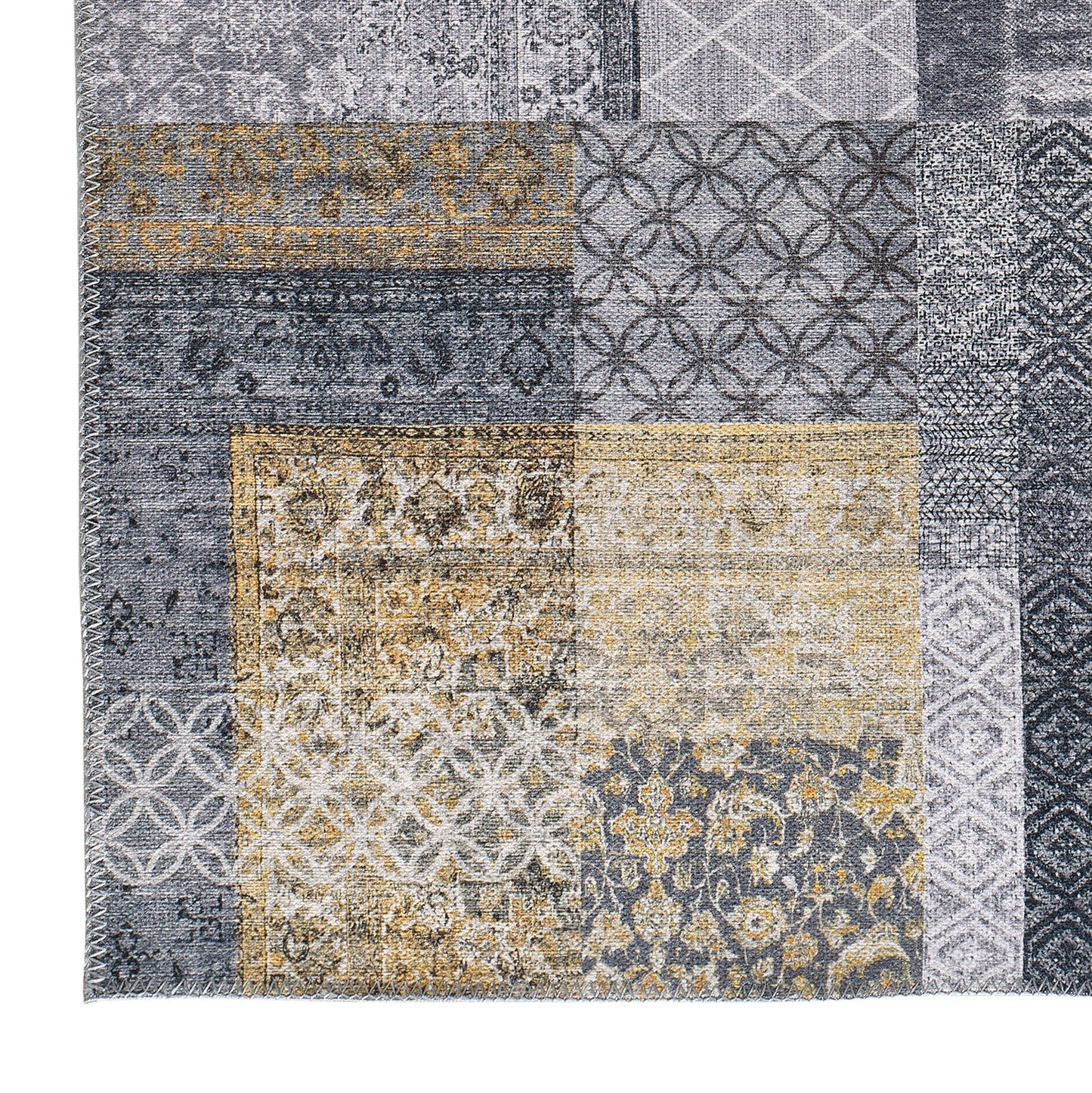 Moma Alfombra vintage Neila 1300 Gris esquina