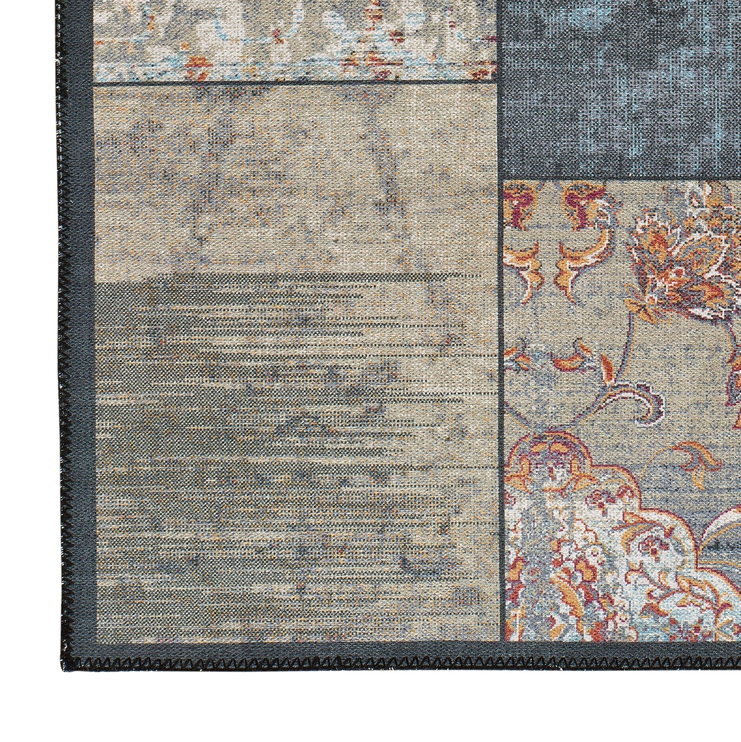 Moma Alfombra vintage Neila 1303 Multicolor esquina