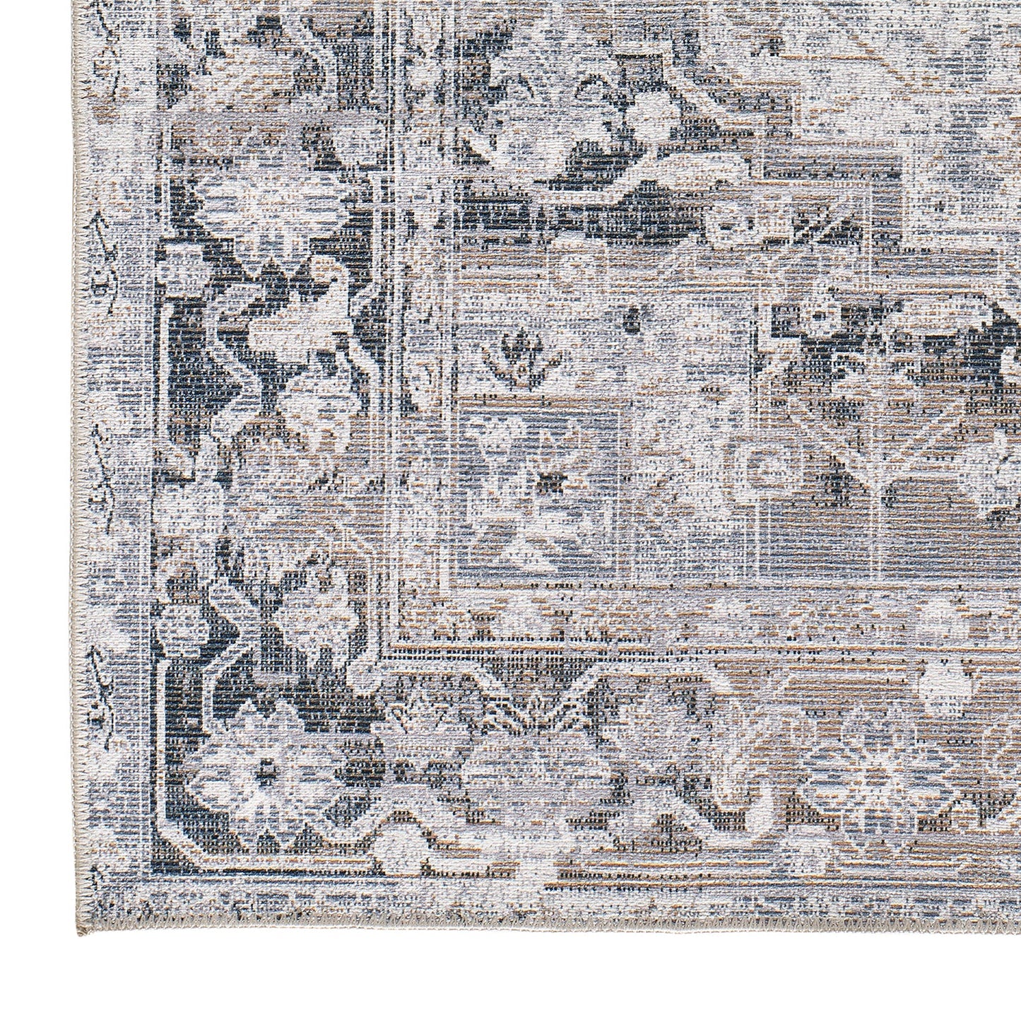 Moma Alfombra vintage Neila 1304 Gris esquina