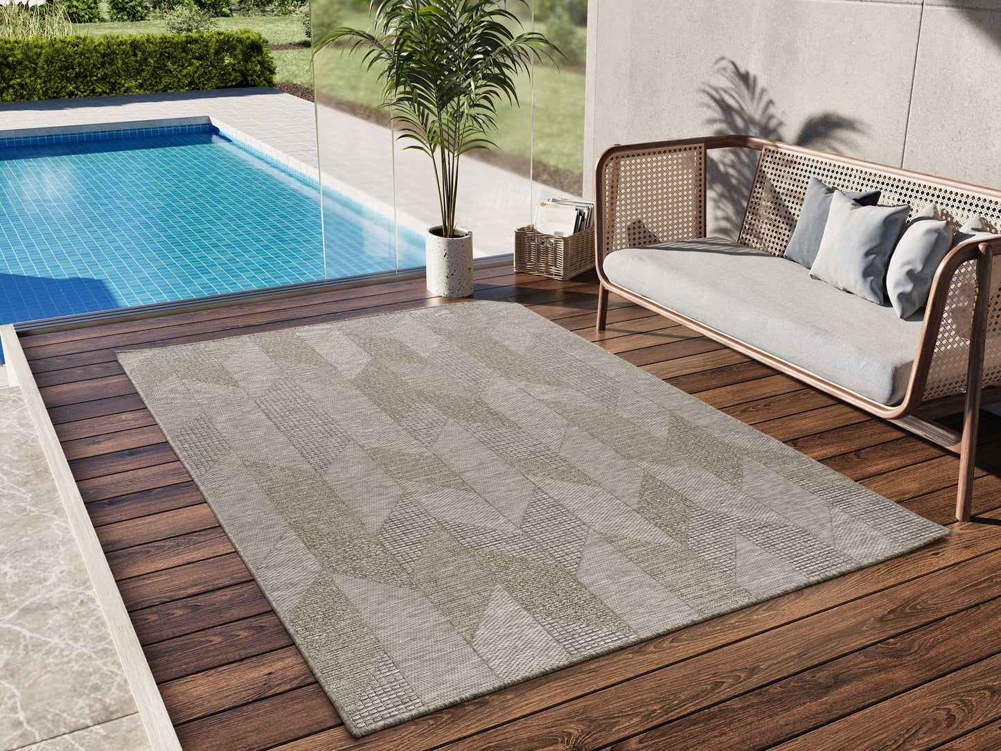 Moma Alfombra de exterior Oria 605 Natural ambiente