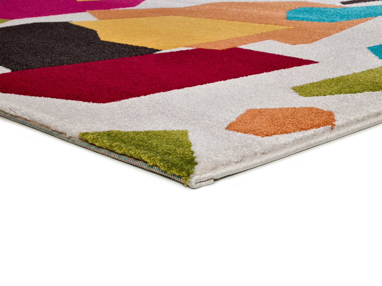 Moma Alfombra geométrica Pastry 16782 Multicolor macro