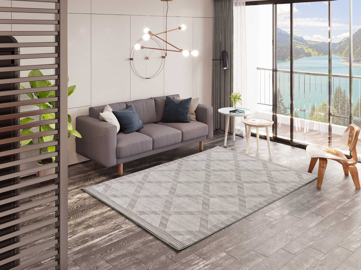 Moma Alfombra vintage Pixie 8395 Multicolor ambiente
