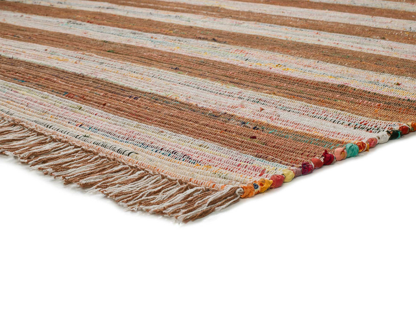Moma Alfombra reciclada con flecos Recraft 689 Multicolor macro