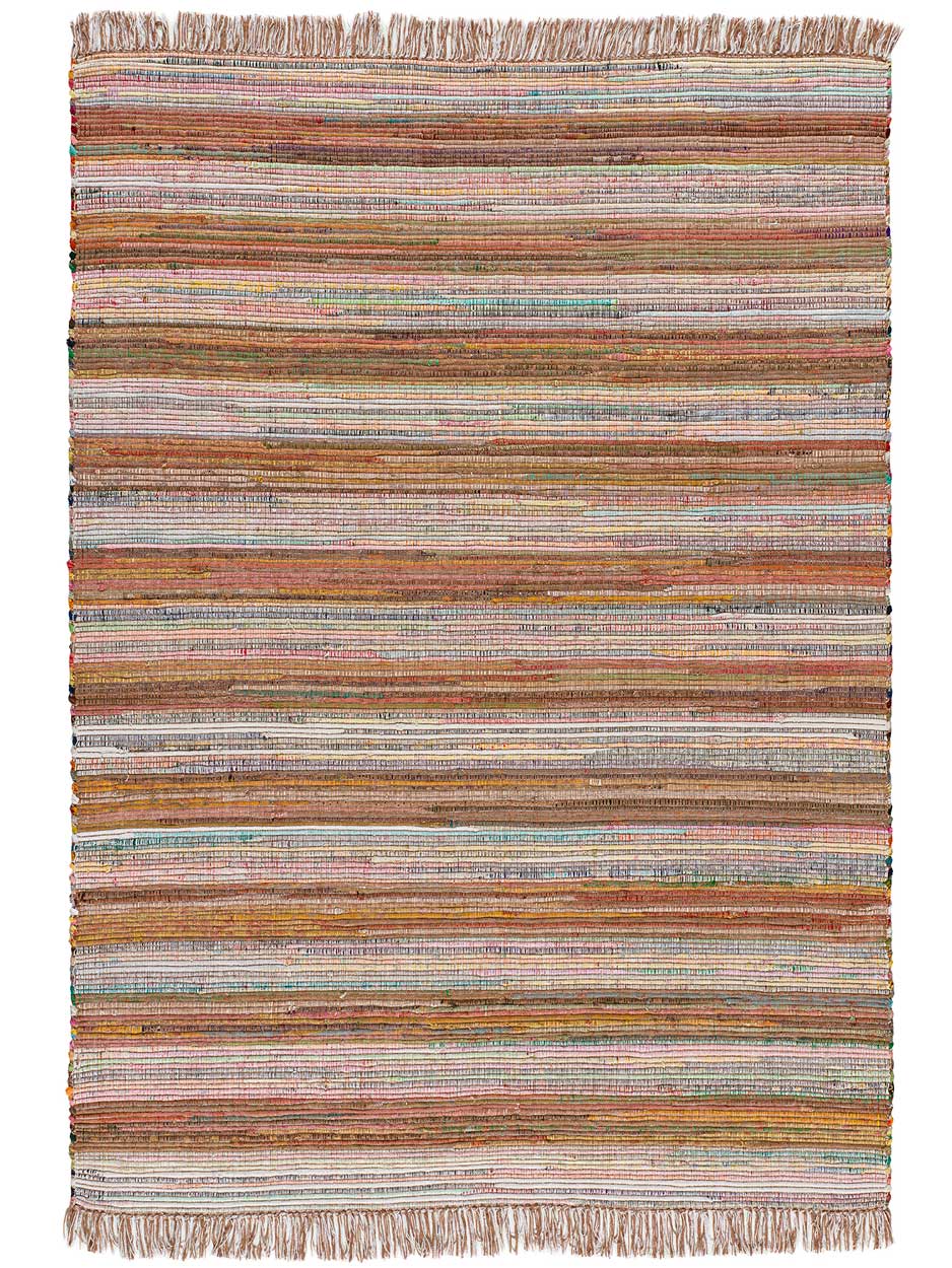 Moma Alfombra reciclada con flecos Recraft 689 Multicolor