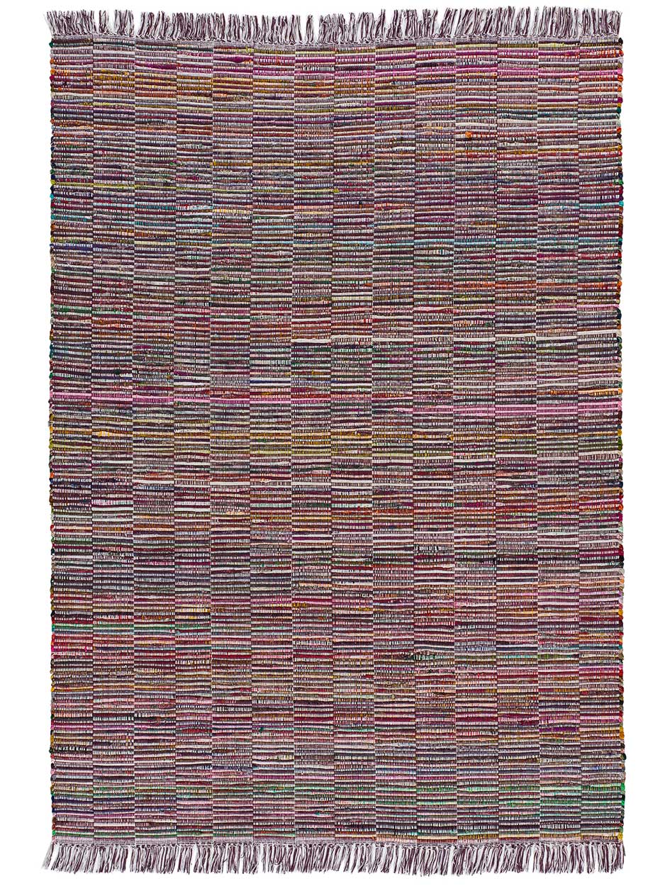 Moma Alfombra reciclada con flecos Recraft 690 Multicolor