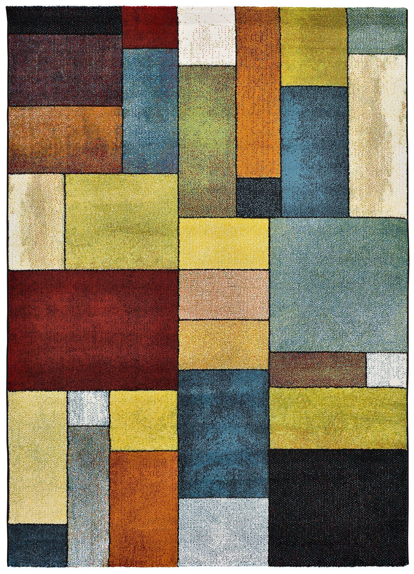 Moma Alfombra geométrica Sandra 22967 Multicolor