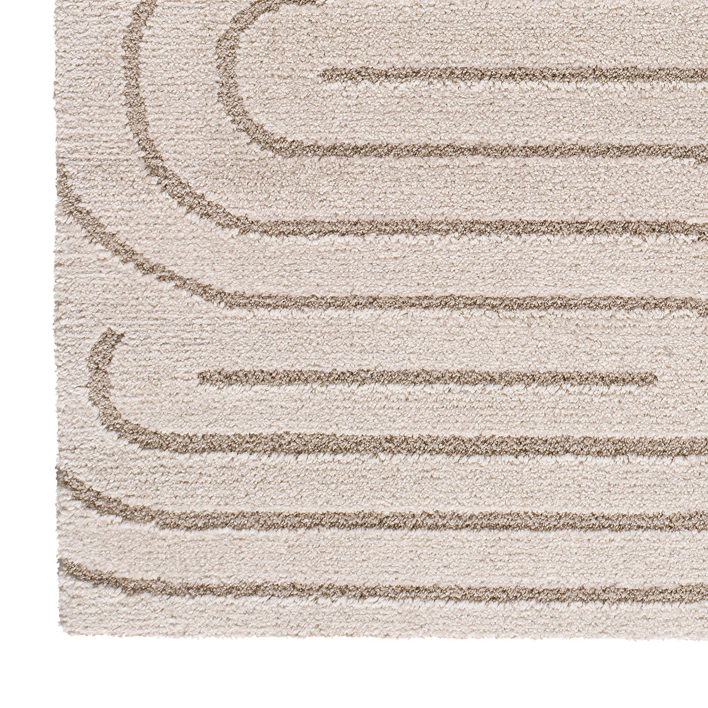 Moma Alfombra de estilo nórdico Snowy 59659 Blanco esquina
