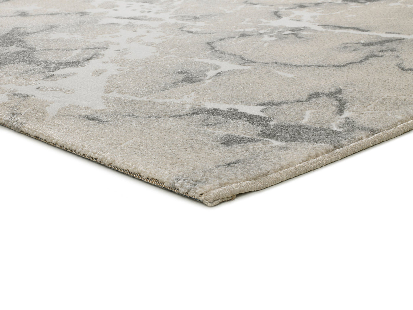 Moma Alfombra abstracta Tibet 12374 Gris macro