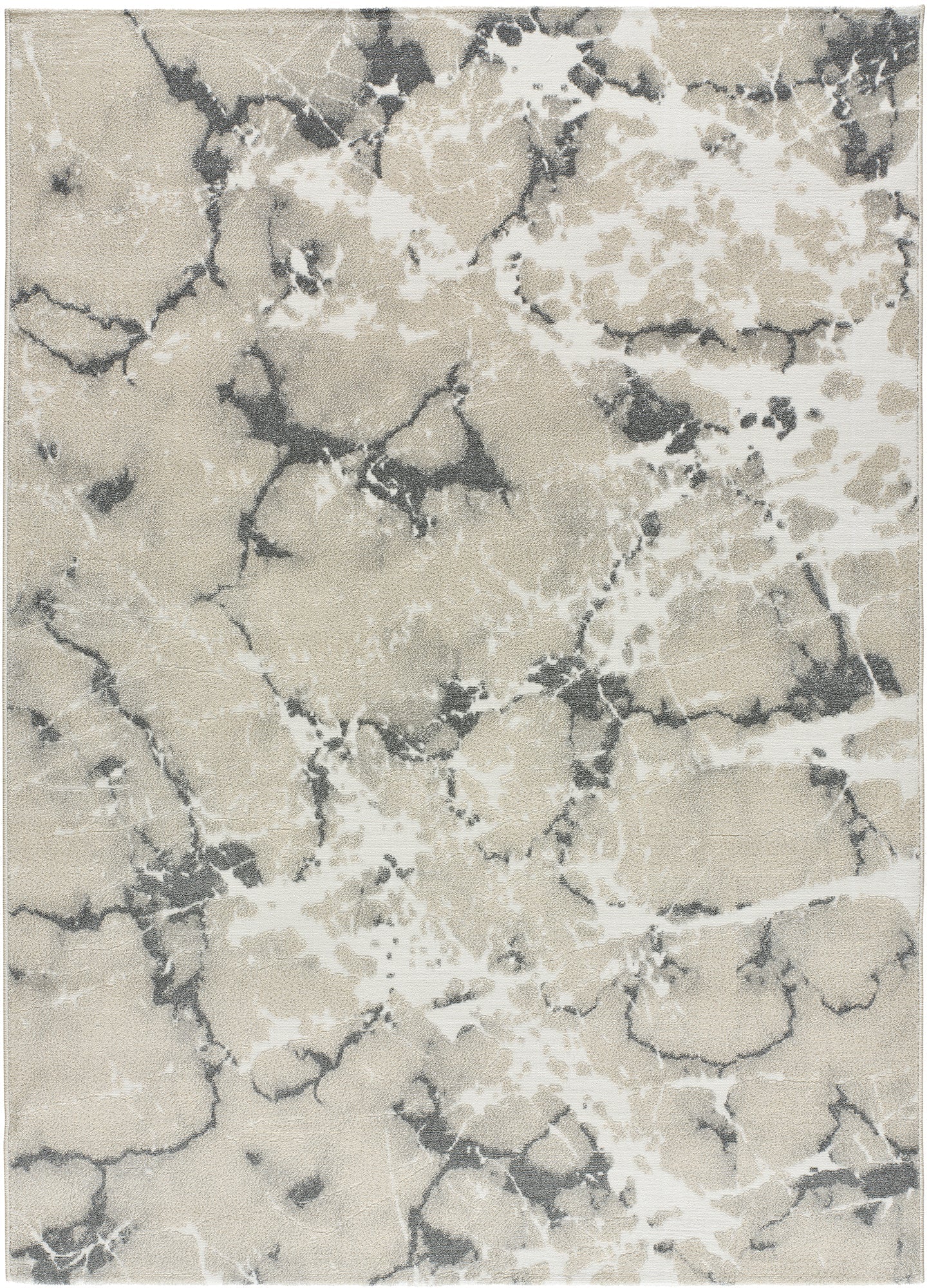 Moma Alfombra abstracta Tibet 12374 Gris