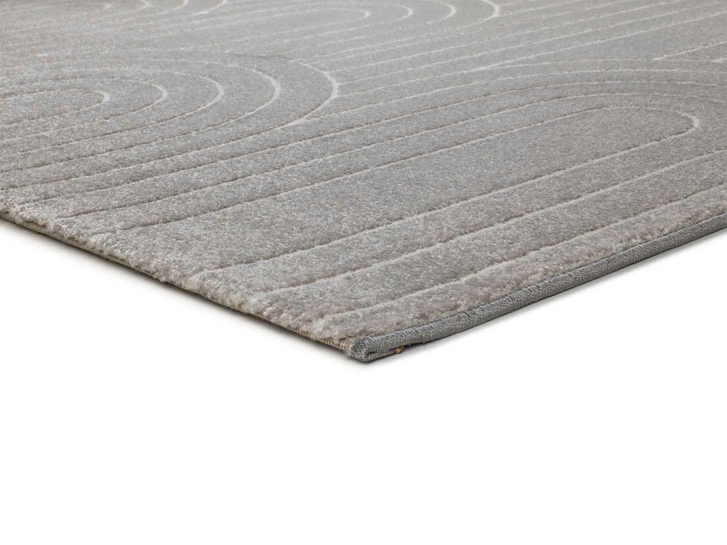 Moma Alfombra geométrica Tibet 12377 Gris macro