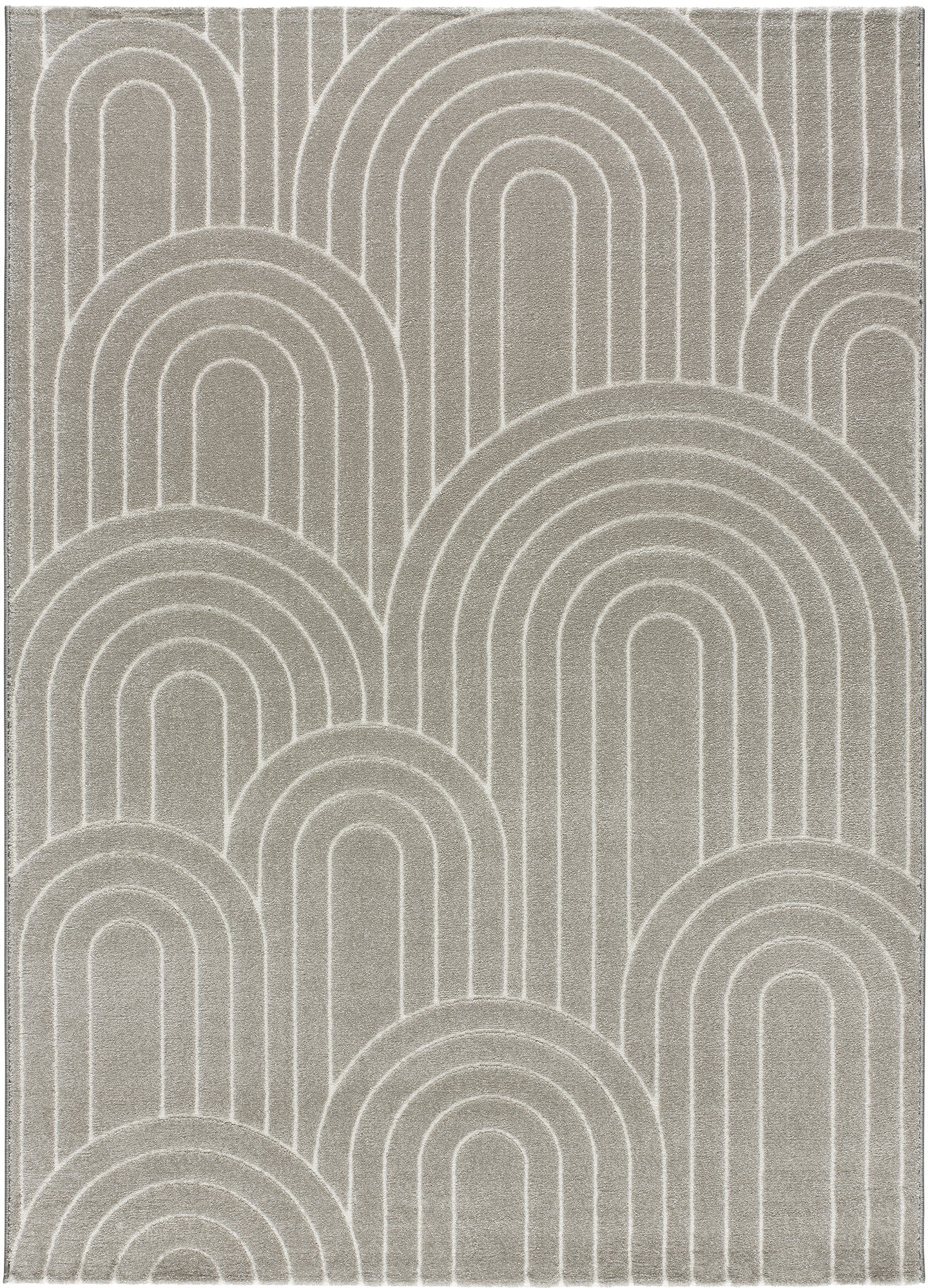 Moma Alfombra geométrica Tibet 12377 Gris