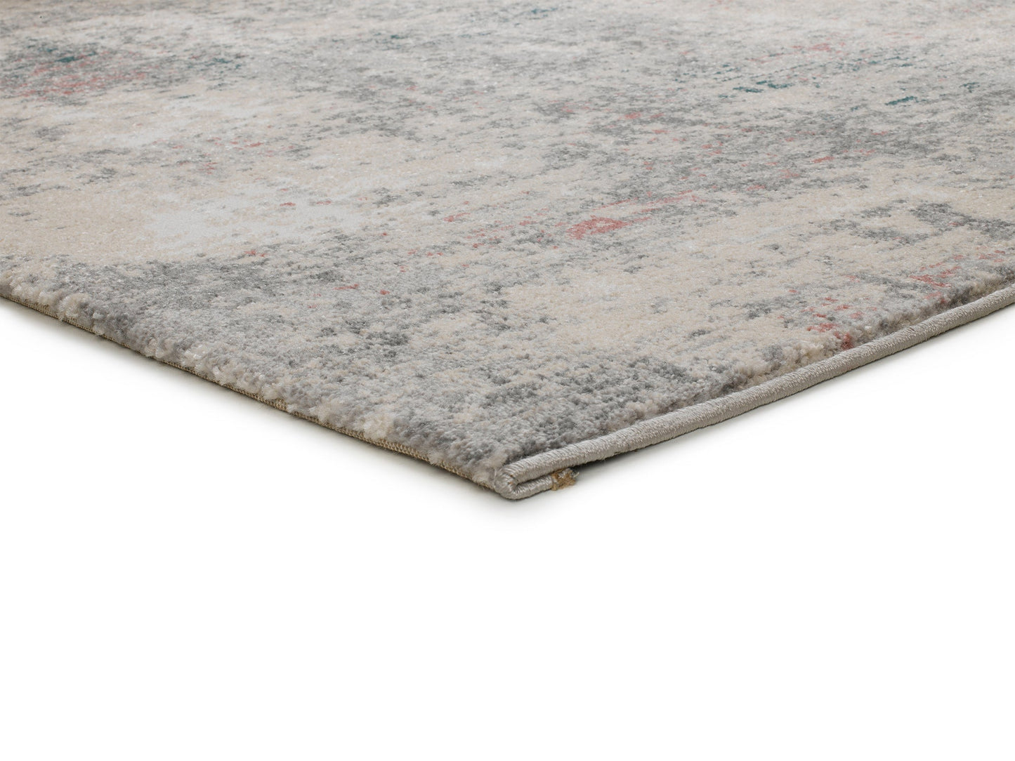 Moma Alfombra abstracta Tibet 12417 Gris macro
