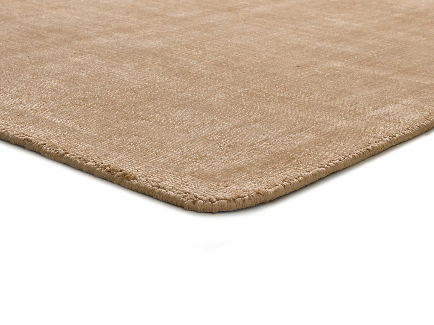 Alfombra Lisa Viscose Beige, 160X230 cm