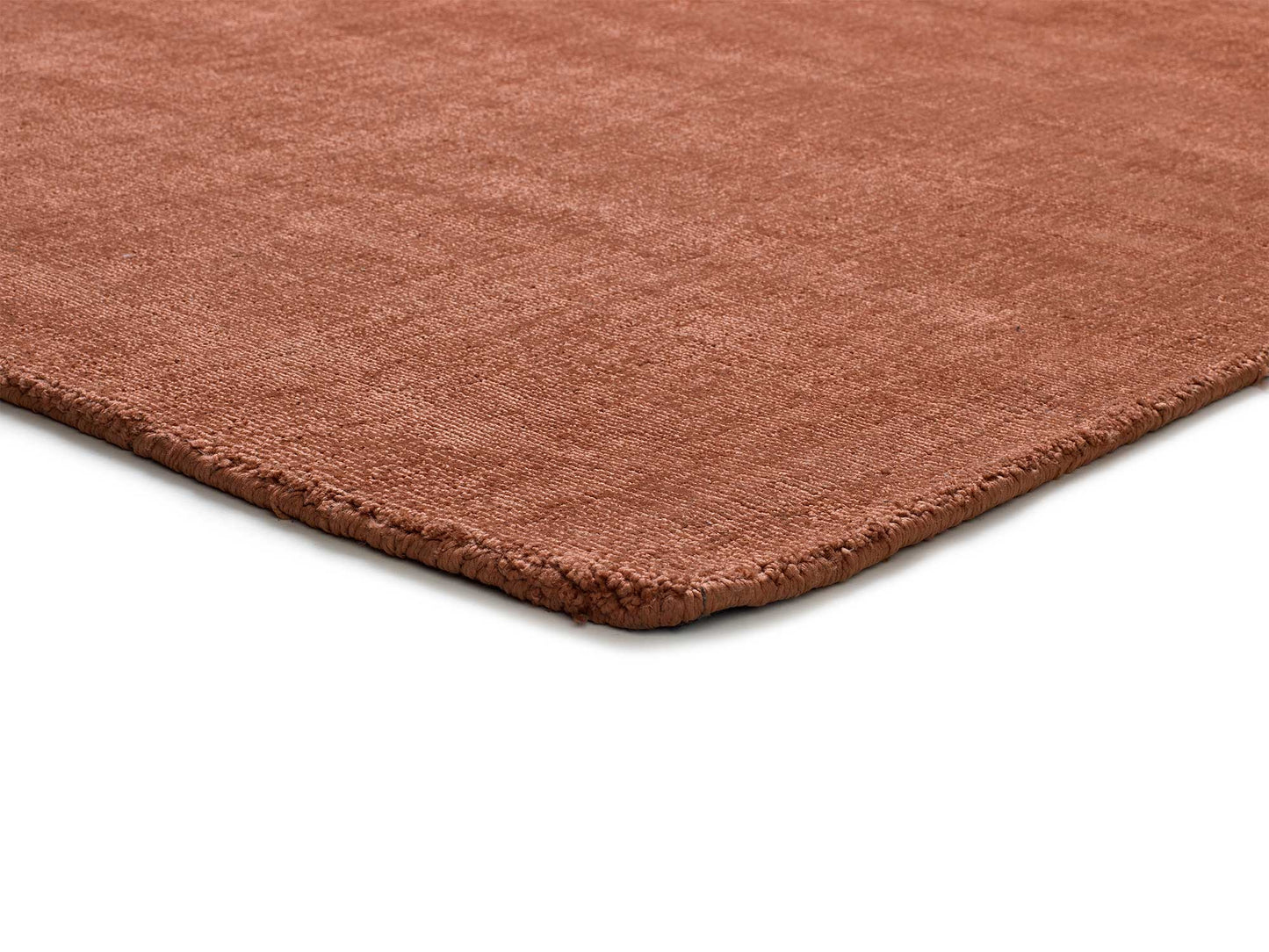 Alfombra Lisa Viscose Cobre, 160X230 cm