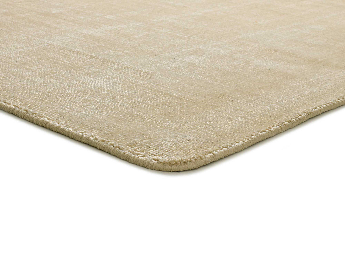 Alfombra Lisa Viscose Crema, 160X230 cm