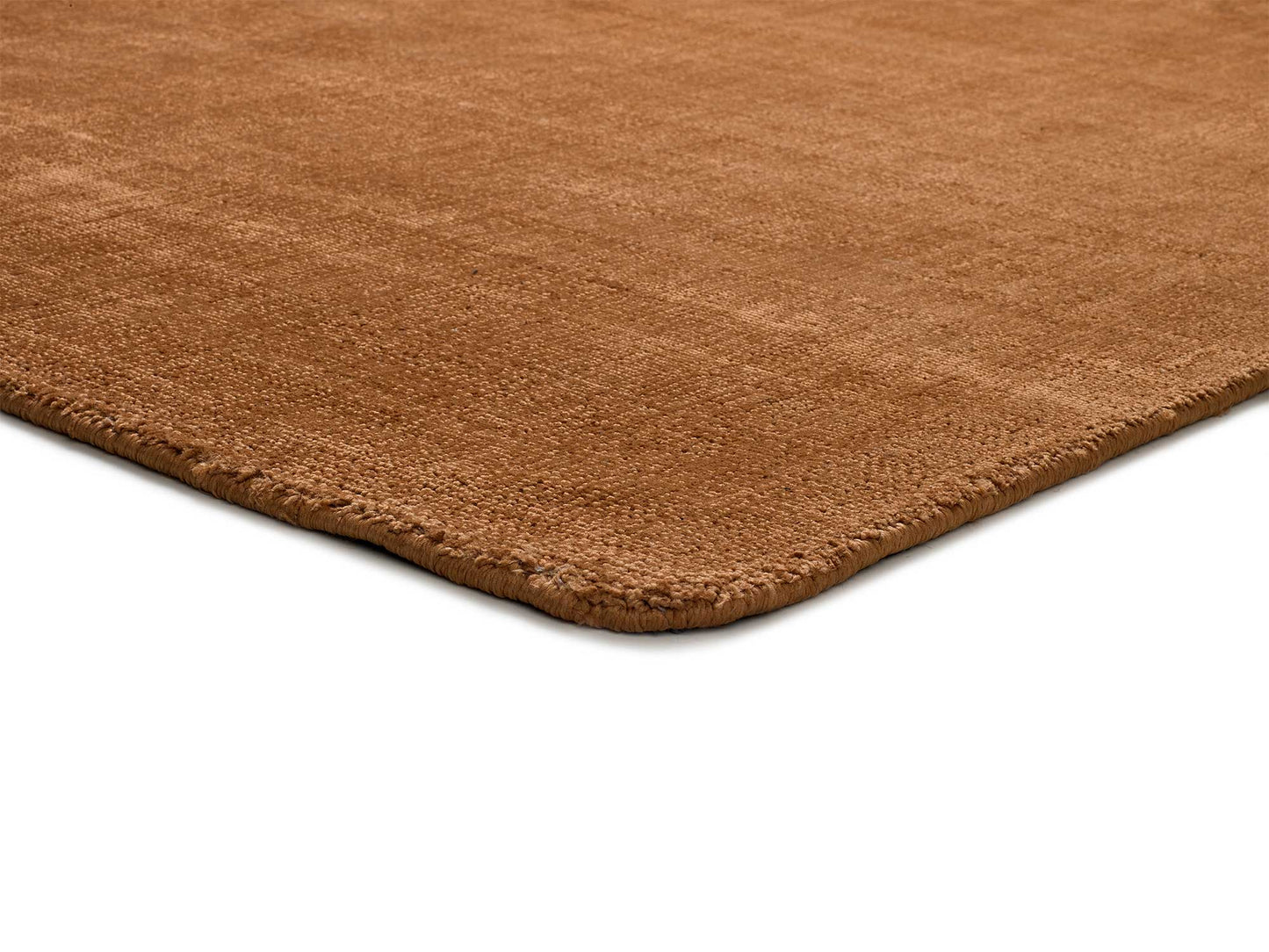 Alfombra Lisa Viscose Mostaza, 160X230 cm