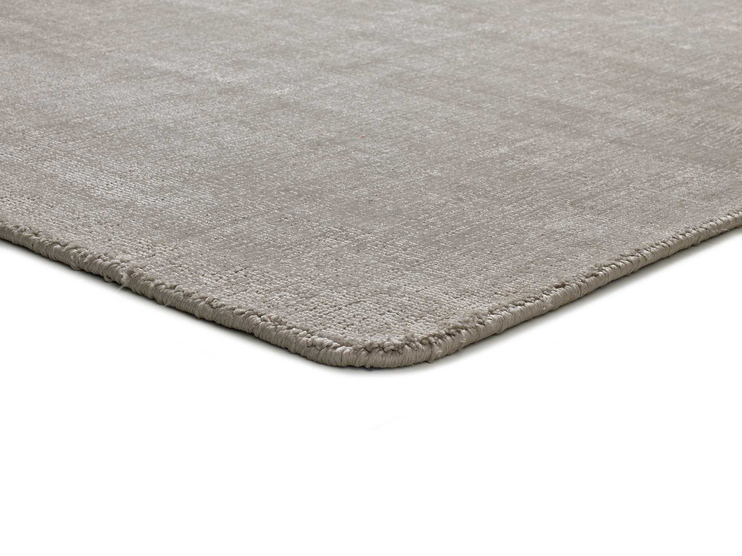 Alfombra Lisa Viscose Plata, 160X230 cm