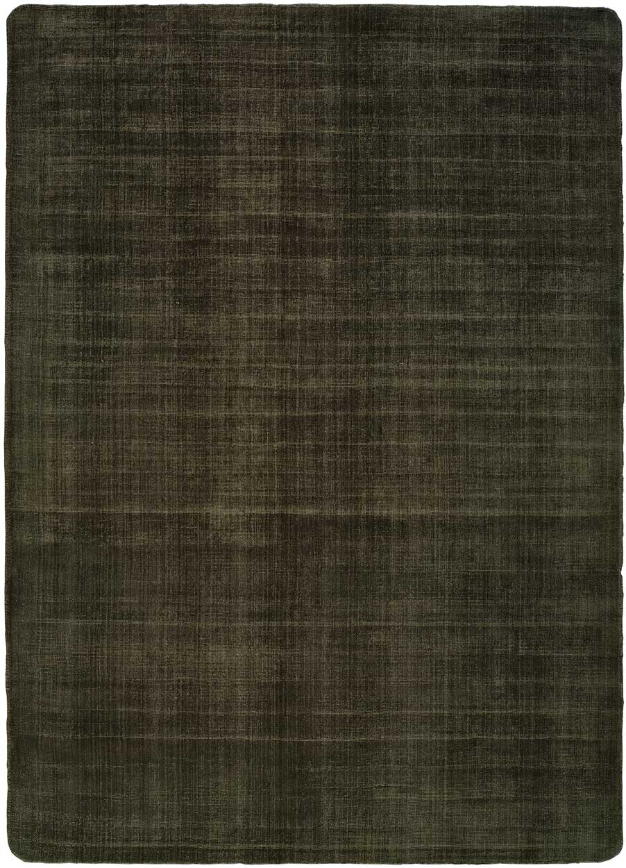Alfombra Lisa Viscose Verde, 160X230 cm
