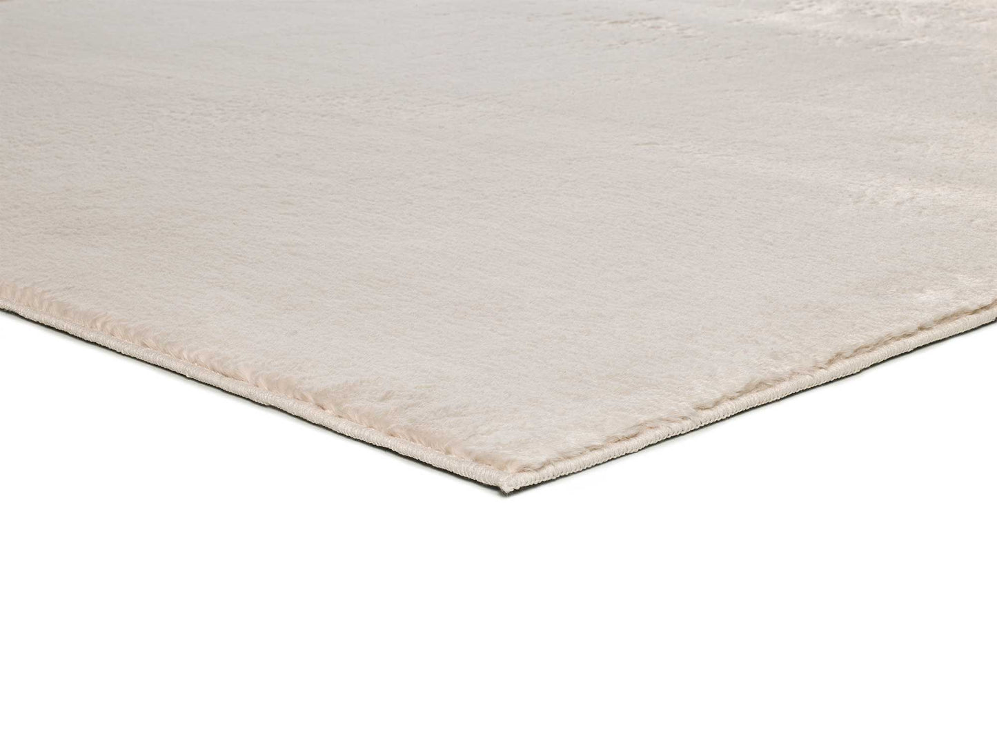 Moma Alfombra lavable Xiana Liso Blanco macro